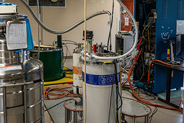 High field test magnets in the main research area of the Applied Superconductivity Center