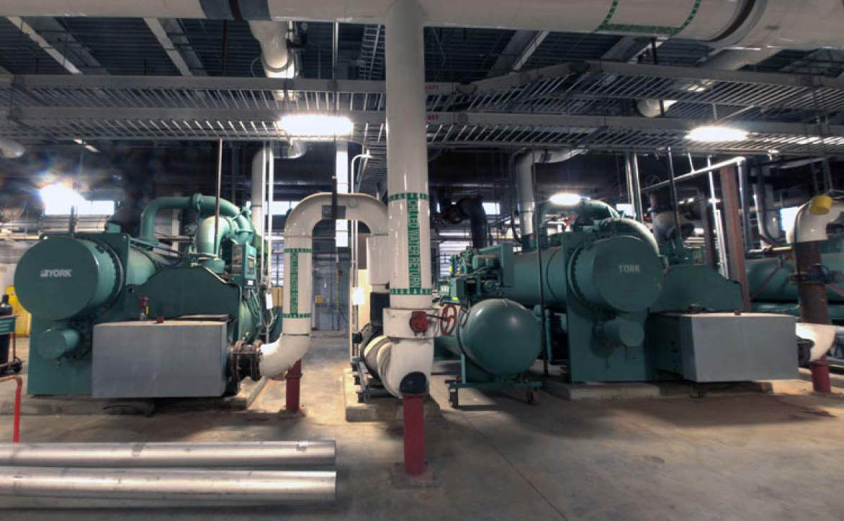 The lab has four chillers.